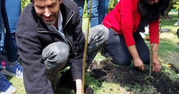 Benny Ibarra impulsa reforestación de Xochimilco junto a la alcaldesa Cirse Camacho Bautista