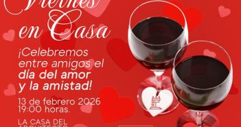 Arquitectos llaman a celebrar entre amigos el Día del Amor y la Amistad en una cena maridaje