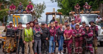 Gaby Osorio festejó con trabajadores de la Alcaldía Tlalpan el 1 de Mayo