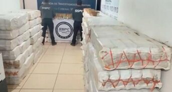 Autoridades federales decomisan más de tres toneladas de metanfetaminas ocultas en alimento para ganado, en Sonora